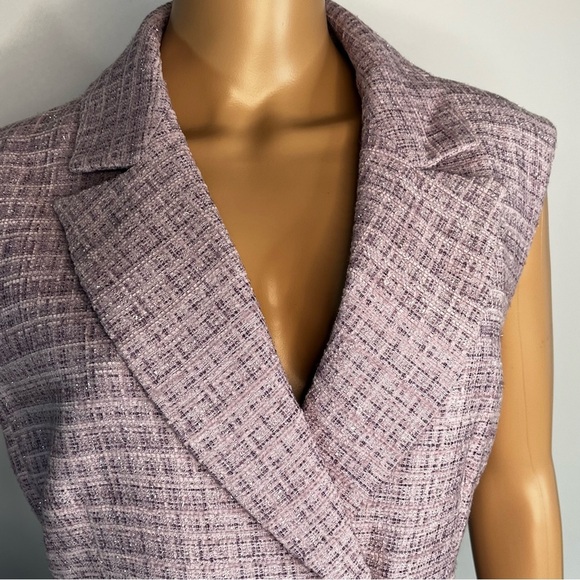 Taylor Tillman Tiff Sleeveless Coat Style Dress Lavender Medium - Picture 9 of 16